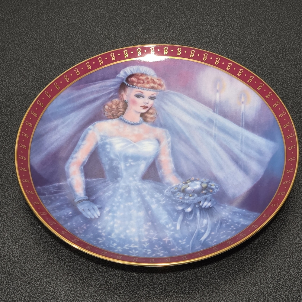 The 1959 High Fashion Barbie Bride-to-Be Collector Plate #F8870
